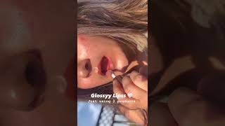 Glossy Lips gloglow sylmakeup lipcombo lipstick lipgloss lipsticktutorial trending explore [upl. by Strephonn]