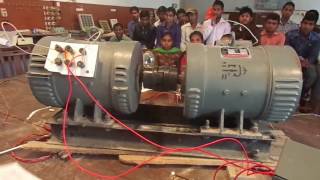 EXPERIMENT LIVE SHUNT GENERATOR AND DC MOTOR ELECTRICAL ENGINEERING [upl. by Lybis]