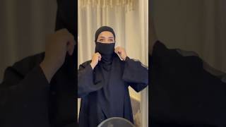 Niqab tutorial without any pins ❤️🧕 [upl. by Yonit]