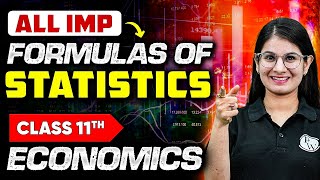 Class 11th Statistics  All Important Formulas  Commerce Wallah by PW [upl. by Marv]