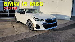 2024 BMW i5 M60 The Future of Electric Performance  First Look amp Test Drive [upl. by Yordan450]