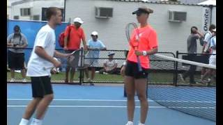 Elena Dementieva practice in Sydney 2010WMV [upl. by Twila]