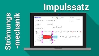 Impulssatz  Strömungsmechanik  Hydrodynamik Aufgabe und Lösung [upl. by Eudo]