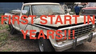 FIRST START IN YEARS 1979 Ford F150 [upl. by Stevy]