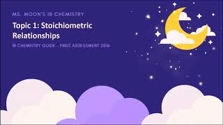 IB Chemistry  Topic 11 Introduction to the particulate nature of matter and chemical change Part 1 [upl. by Crotty]