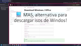 💻 MAS alternativa para descargar isos de Windos [upl. by Corley471]