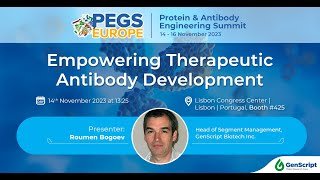 PEGS Europe 2023 Empowering Therapeutic Antibody Development [upl. by Hetty]