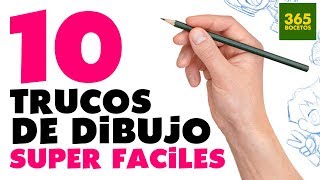 1O TRUCOS PARA APRENDER A DIBUJAR  10 Life Hacks para dibujantes  paso a paso [upl. by Fritzie999]