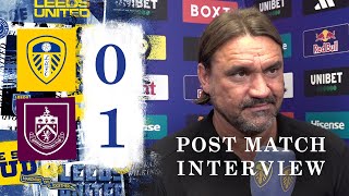 Daniel Farke reaction  Leeds United 01 Burnley  EFL Championship [upl. by Novehc]