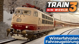 WINTERFAHRPLAN  Linke Rheinstrecke Koblenz  Mainz  TRAIN SIM WORLD 3  Fahrzeugstörung  BR 103 [upl. by Levin83]