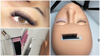 Full Classic Eyelash Extension Tutorial  BEST Techniques for Beginners  VERY DETAILED [upl. by Hughett]