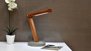 Diy LED Desk Lamp With Concrete Base [upl. by Vanny321]