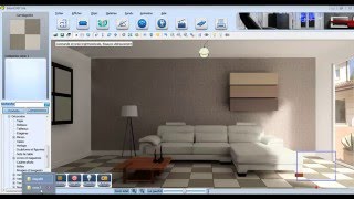 Projet décoration dintérieur 3D réalisé avec InteriCAD Lite [upl. by Bernice]