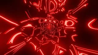 VJ LOOP NEON Glowing Red Tunnel Abstract Background Video Simple Lines Pattern 4k Screensaver [upl. by Morton]