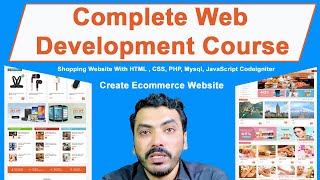 Complete Web Development Course Ecommerce Website  HTML  CSS PHP CodeIgniter  Urdu amp Hindi [upl. by Erdne]