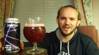 Beer Review 3889 Tempest Brewing Co  Purple Burglar Alarm Scotland Beer CraftBeerScotland [upl. by Coleman507]