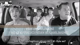 26022020 BTS Carpool Karaoke Türkçe Altyazılı [upl. by Jaunita]