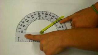 RHS Geometry  How to Use a Protractor [upl. by Eedolem]