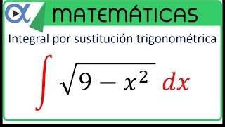 Integral por sustitución trigonométrica [upl. by Levania]