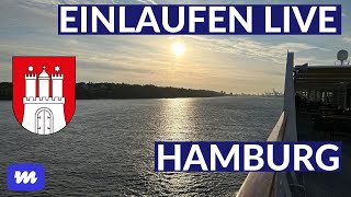 Einlaufen im Hamburger Hafen mit MS Hamburg [upl. by Fulmer]