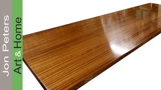 How To Finish a Wooden Countertop by Jon Peters [upl. by Adnof]