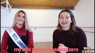 MISS POITOUCHARENTES ANDRÉA GALLAND INTERVIEW  BOOM COEUR [upl. by Saerdna]