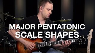 Major Pentatonic Guitar Shapes  Lead Guitar Lesson 11 [upl. by Claudelle]