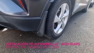 Instalación Mud Flaps Toyota CHR [upl. by Collette825]