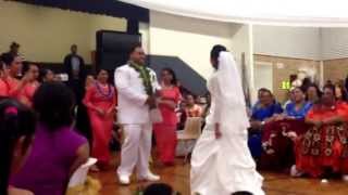 Ofa Hopoates performance to her husband What ah daynight  Beautiful Wedding [upl. by Elsinore]