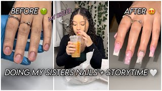 Storytime My Boyfriend CHEATED on me with his COWORKER 😡💔  Watch me do my Sisters Nails 💅🏼 [upl. by Li]