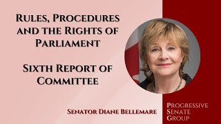 Senator Bellemare speaks about the 6th report of the Senate Rules Committee  October 3 2024 EN [upl. by Eenehs]