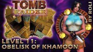 Tomb Raider 1 1996  Level 11 Obelisk of Khamoon Walkthrough [upl. by Alyehs]