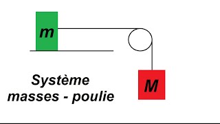 Système masses  poulie  exercice classique [upl. by Euseibbob]