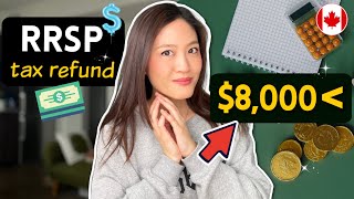 How we got over 8k Tax Refund by contributing to RRSP explained for beginners [upl. by Natanoy]