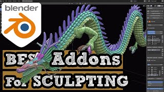 Blender sculpting Addons [upl. by Adehsar930]