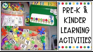 PREK AND KINDERGARTEN LEARNING ACTIVITIES  MATH amp LITERACY [upl. by Cerallua]