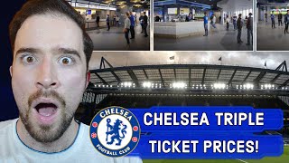 Chelsea TRIPLE West Stand Season Tickets From £1250 To £3900 WHAT OUTRAGEOUS [upl. by Accever180]