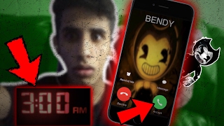 CALLING BENDY AT 3 AM OMG HE ACTUALLY ANSWERED  HE CAME TO MY HOUSE Bendy and The Ink Machine [upl. by Nipahc193]