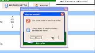 Macro excel vba calculo automatico MRP [upl. by Debi835]