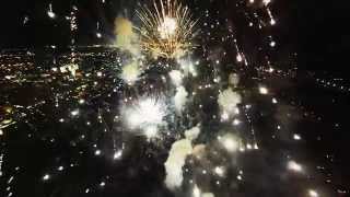 Fireworks filmed with a drone [upl. by Eide978]