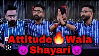 😈Attitude shayariNew attitude shayari 😈Vabby 731 ki attitude shayari Motivational shayari 😈🔥😈 [upl. by Oigroeg285]