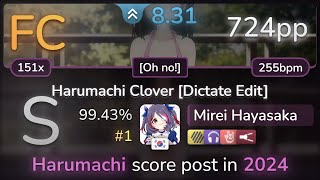 🔔 Mirei Hayasaka  Will Stetson  Harumachi Clover Oh no HDNCHRFL 9943 FC 1  724pp [upl. by Analad]