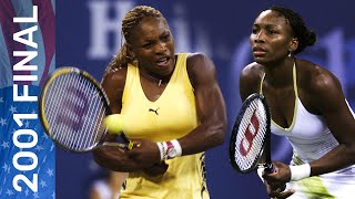 Serena Williams vs Venus Williams in their first Grand Slam final meeting  US Open 2001 Final [upl. by Ajet]