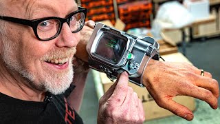 Adam Savage Goes HandsOn with PipBoy Prop from Fallout TV Show [upl. by Aerdnua]