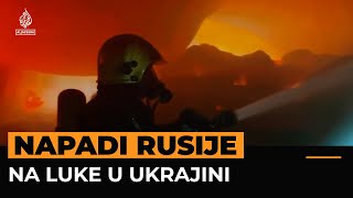 Napadi Rusije na Odesu i Mikolajiv Ukrajine na Krim [upl. by Ahsats]