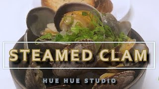 SIMPLE WINE STEAMED CLAMS RECIPE 쉽고 간편한 화이트와인 모시조개 찜 [upl. by Nainatrad]