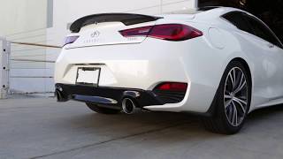 Tanabe Medalion Touring CatBack Exhaust  2017 Infiniti Q60 30t RWD [upl. by Sacci303]