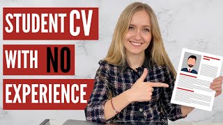 CV for Students with NO Experience FREE TEMPLATE [upl. by Ehpotsirhc]