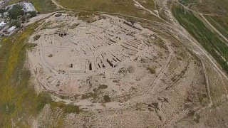 Tel Beer Sheba Aerial Biblewalkscom [upl. by Ddene686]