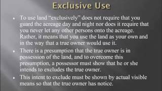 Adverse Possession Webinar [upl. by Lacefield654]